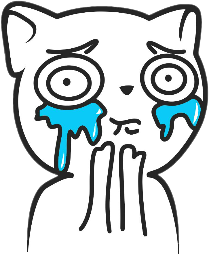 Meme Cute Crying Face (726x883), Png Download