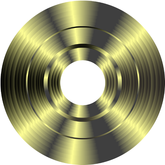Clip Royalty Free Phonograph Royalty Free Clip Art - Vector Cd Oro (700x560), Png Download