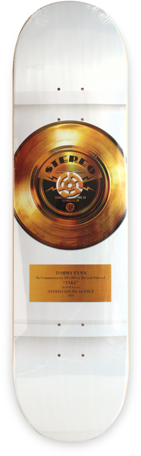 Fynn Gold Record - Syndrome Distribution Stereo Skateboard Fynn Gold Record (683x1024), Png Download