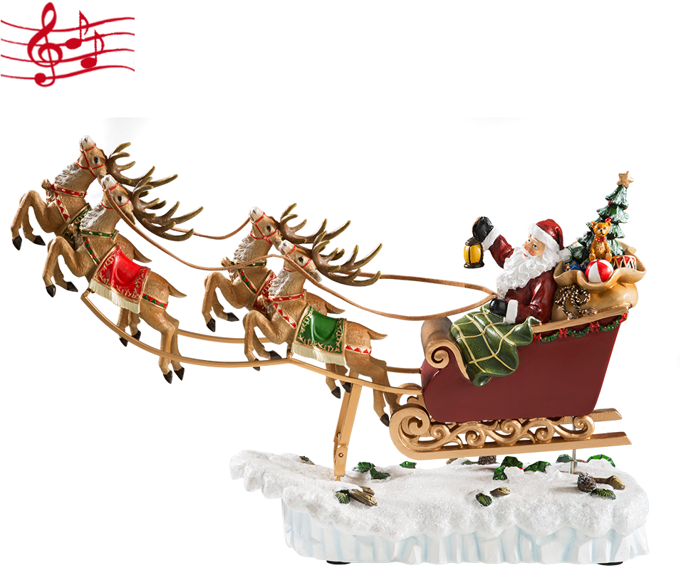 Santa's Sleigh Ride - Rothenburg Ob Der Tauber (1000x1000), Png Download