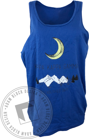 Kappa Kappa Gamma Snowy Mountain Tank - Active Tank (464x585), Png Download
