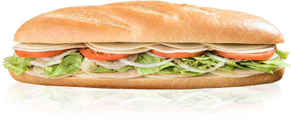 Veggie Turkey - 10 Inch Egg Salad Sub Images Png (580x480), Png Download