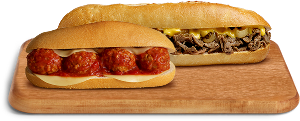 Meatball Cheesesteak Chicken Cheesesteak Pepperoni - Wawa Hoagies (640x256), Png Download