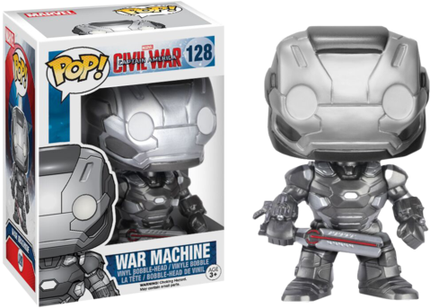 Civil War Funko Pop War Machine - Captain America Civil War Pop Vinyl (479x343), Png Download