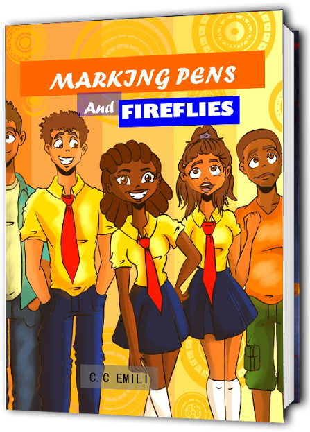 Marking Pens And Fireflies Book Cover - Book Cover (454x638), Png Download