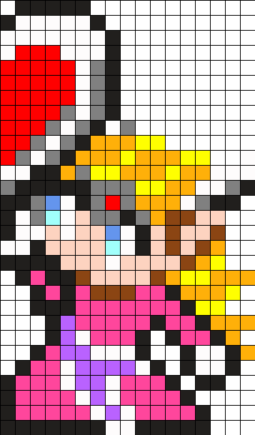 Zelda Heart Half Perler Bead Pattern / Bead Sprite - Bead (357x609), Png Download