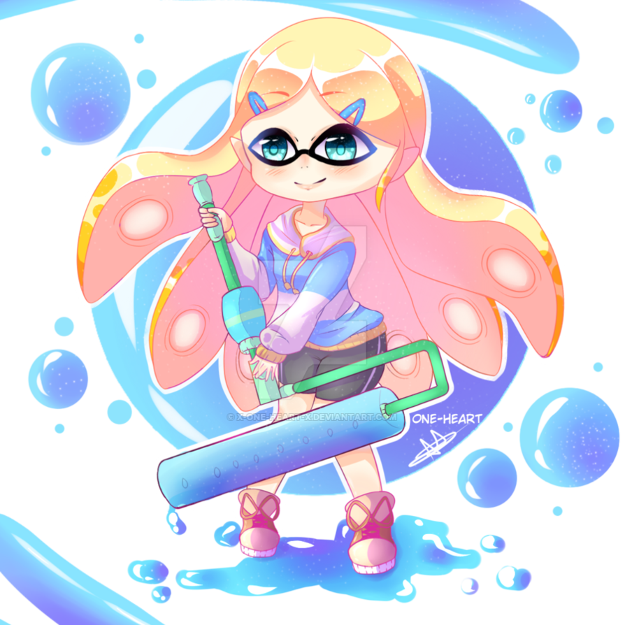 Fanart Splatoon X Zelda By X One Heart X On Deviantart - Zelda Transparent Fanart (894x894), Png Download