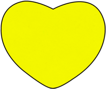 Yellow Heart (420x420), Png Download