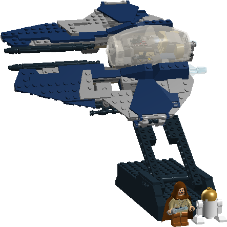 Ucs Eta Jedi Starfighter - Lego (1126x576), Png Download