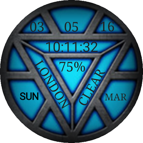 Arc Reactor - Iron Man's Heart (480x480), Png Download