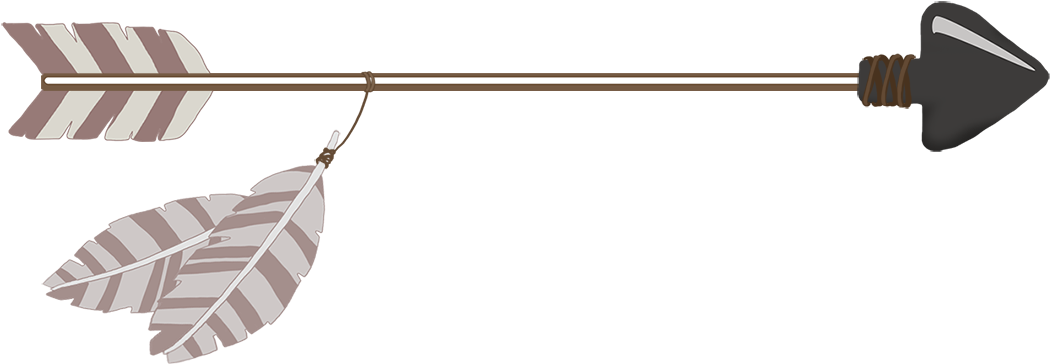 All Kinds Of Colored Png Brown - Tribal Arrow Clipart Png (1122x471), Png Download