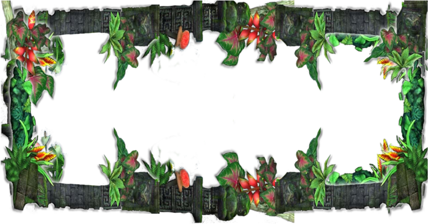 Free Jungle Border Png - Jungle Borders (1024x460), Png Download