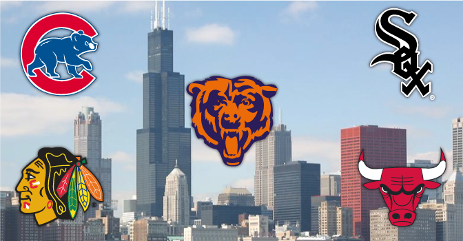 The Beautiful Chicago Skyline And Four Of My Favorite - Chicago (672x350), Png Download