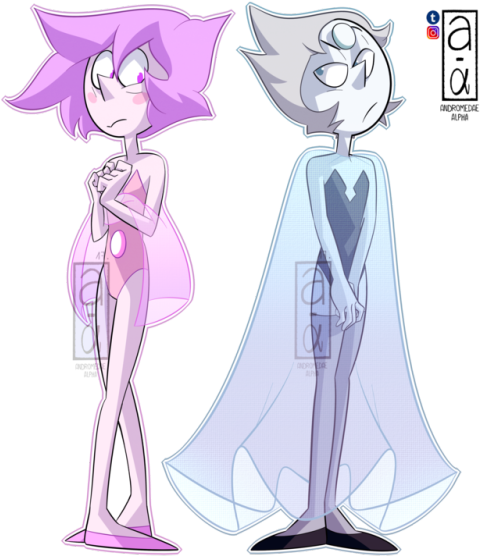 Pink&white Pearl - Steven Universe White Pearl Pink (500x555), Png Download