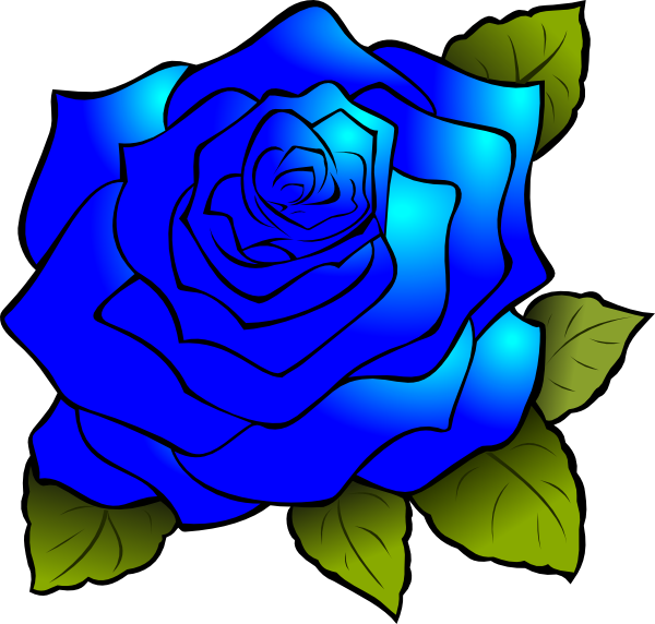 How To Set Use Blue Rose Clipart (600x572), Png Download