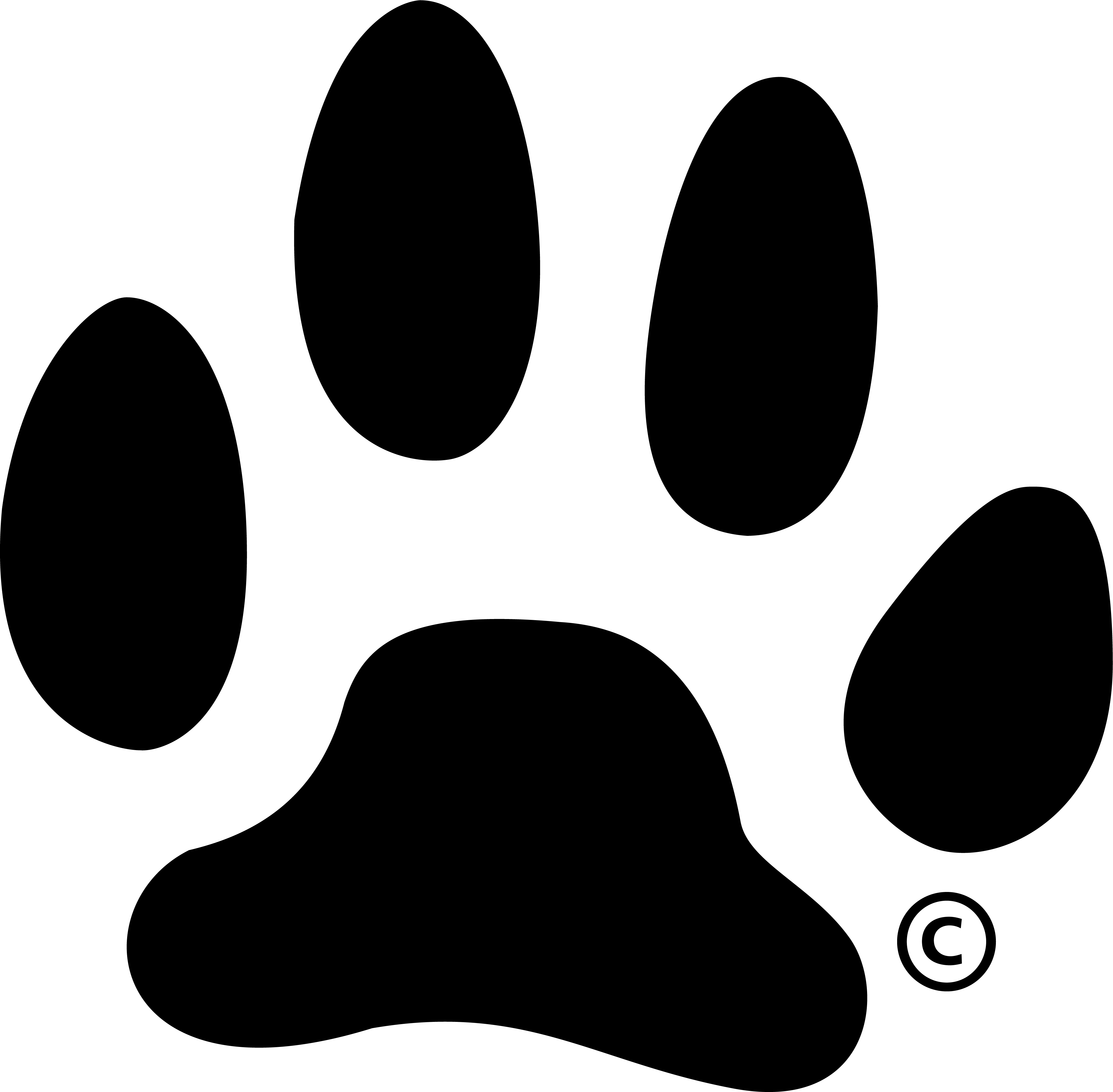 Jpg - Png - Black Paw Png (4001x3925), Png Download