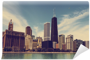 Chicago Skyline With Blue Clear Sky Wall Mural • Pixers® - Trulia (400x400), Png Download