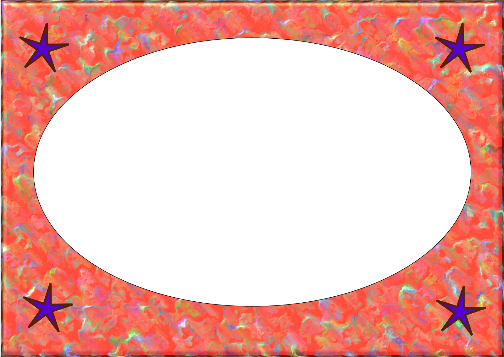 This Free Icons Png Design Of Border With Four Stars (2400x1701), Png Download