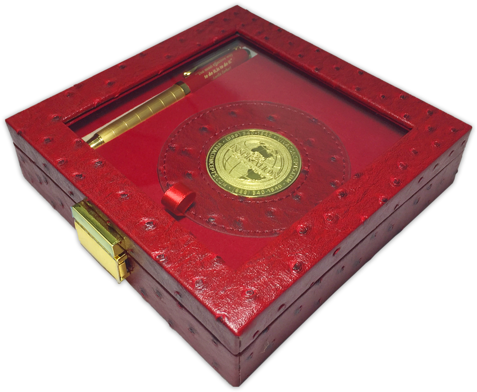 Coaster With Pen - Wood (1000x840), Png Download