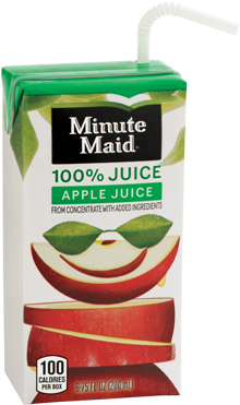 Many Yum - Minute Maid 100% Juice, Fruit Punch - 6.75 Fl Oz Carton (400x450), Png Download