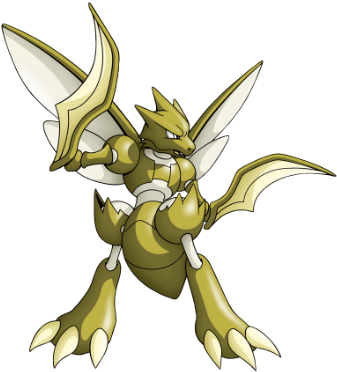 Golden Scyther - Pokemon Scyther (399x399), Png Download
