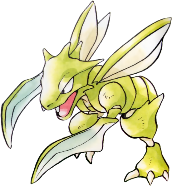 300kib, 557x600, 151 Scyther - Pokmon Pokemon Card Japanese - Scyther 123 - Green (557x600), Png Download