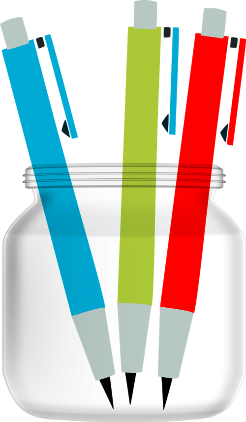 Box,pen - Pencil (500x857), Png Download