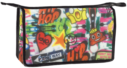 Emoji Graffiti Travel Bag - Travel (550x550), Png Download