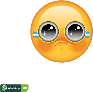 Errötetes Emoji Mit Gesichtsröte Und Argentinien Flaggen - Whatsapp (500x500), Png Download