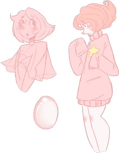 Okay But Pearl But Pinker - Cartoon (500x500), Png Download