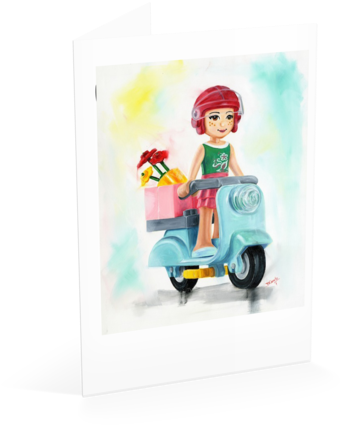 Le Goped Card - Cartoon (480x480), Png Download