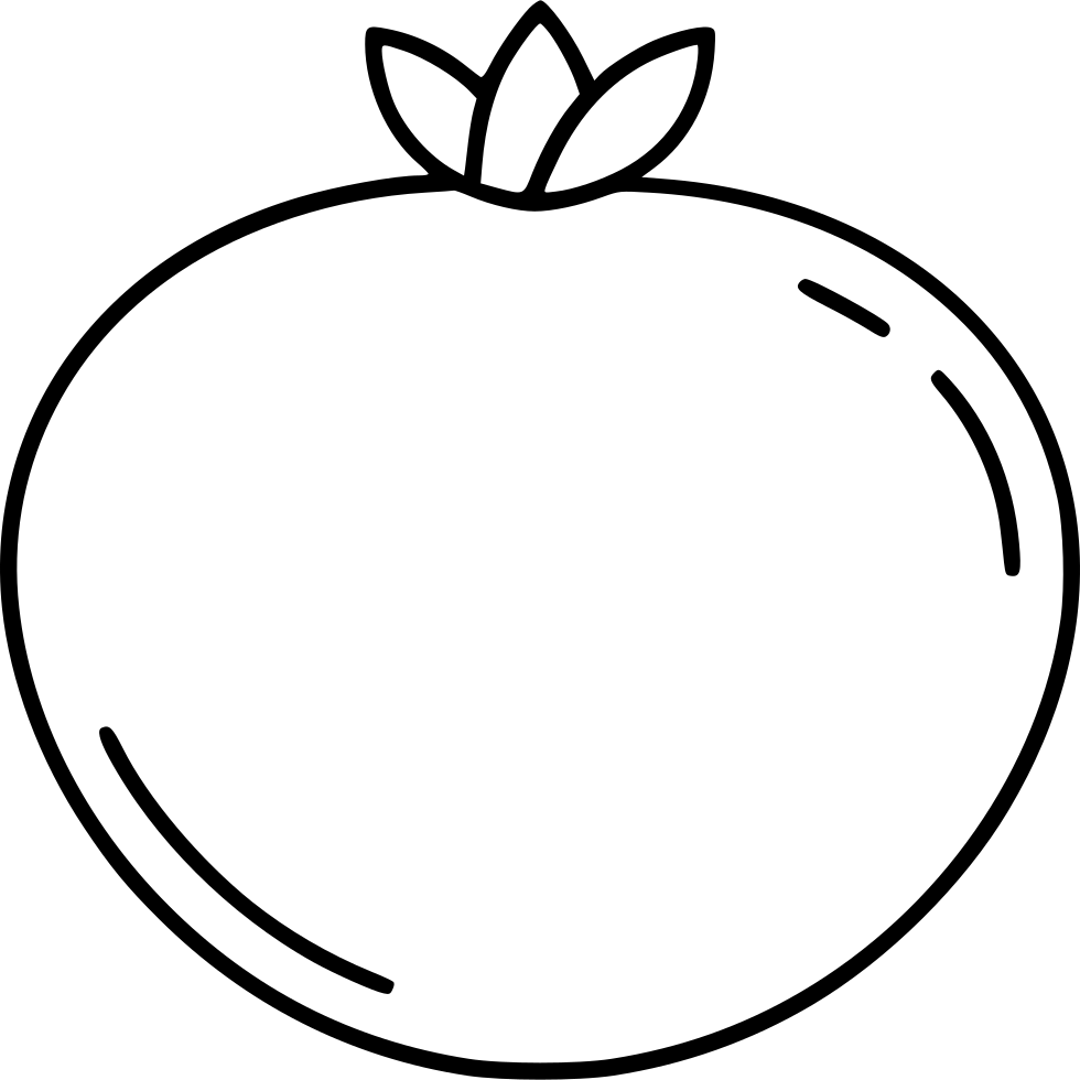 Drawn Tomato Svg - Scalable Vector Graphics (980x980), Png Download