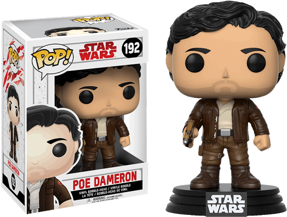 The Last Jedi - Funko Pop Star Wars Poe Dameron (600x600), Png Download