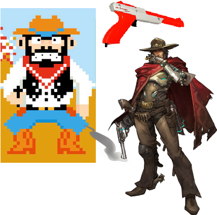 Mccree X Wild Gunman Overwatch, Nintendo - Jesse Mccree Official Art (504x477), Png Download