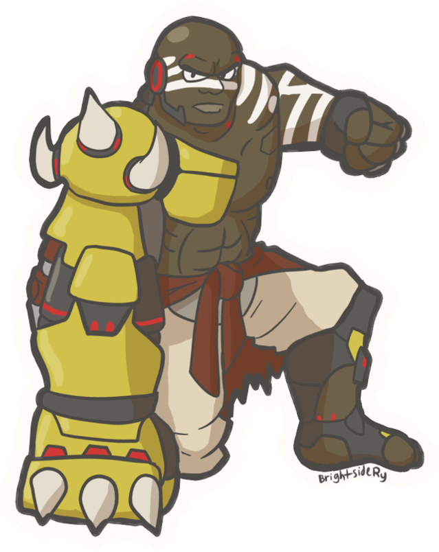 Report Abuse - Overwatch Doomfist Drawing (639x804), Png Download