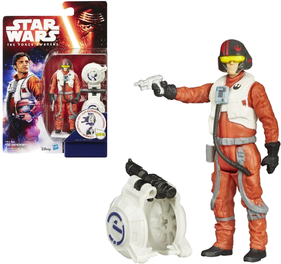 Hasbro Star Wars E7 Figurki - Star Wars Vii Poe Dameron 3.75-inch Action Figure By (600x600), Png Download