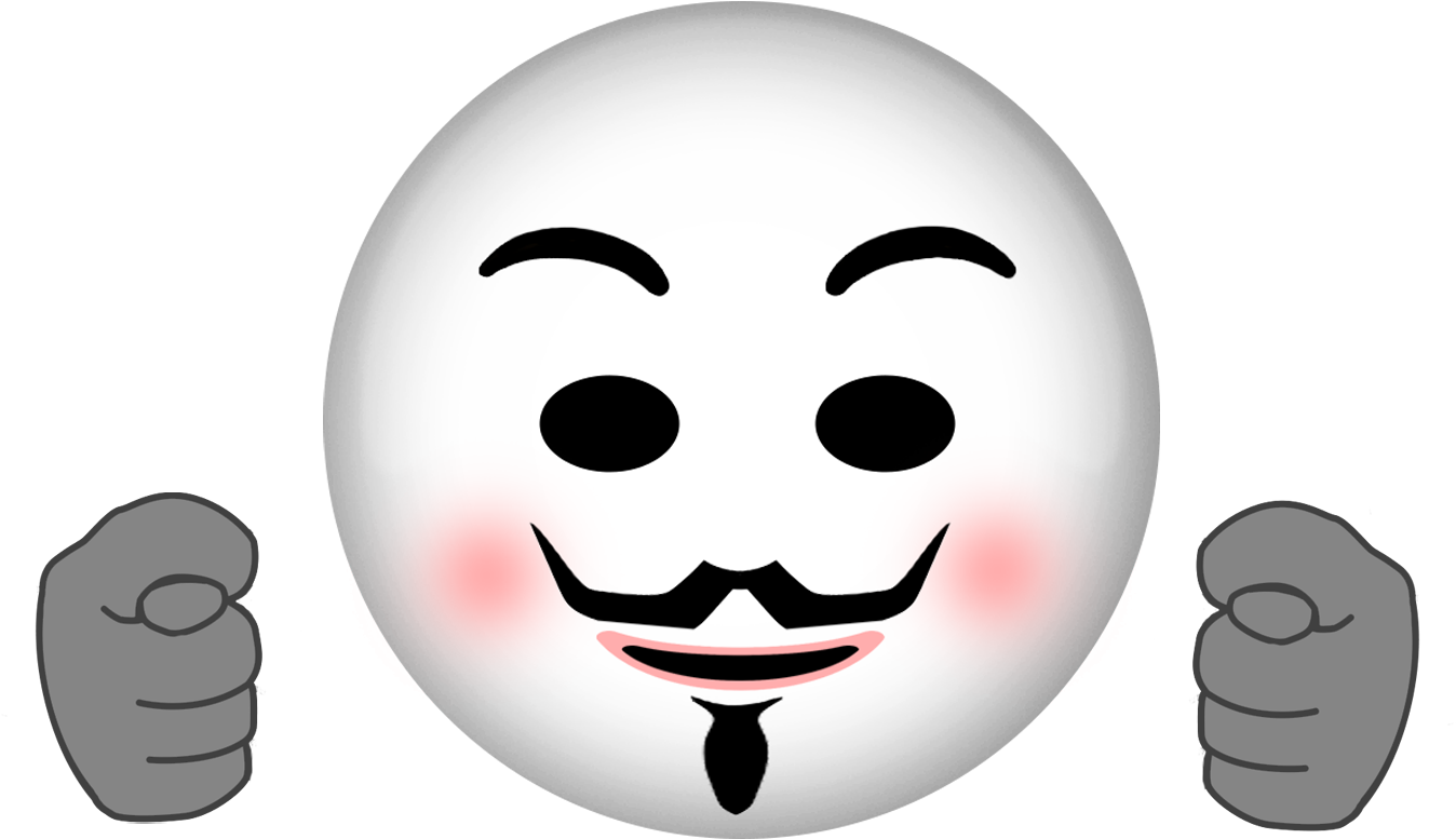 Download Transparent Anonymous Emoji Anonymous Mask, Emojis, Emoticon ...