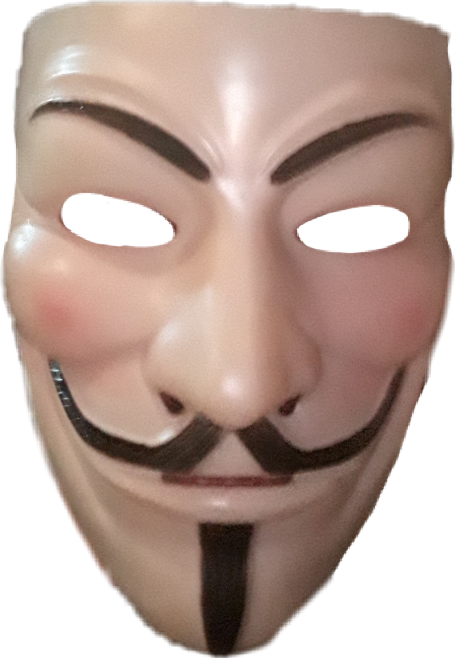 Masque Anonymous Png - Face Mask (903x1306), Png Download