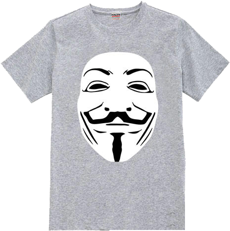 Anonymous Mask Grey T-shirt Larger Image - Dash Berlin Tshirt (500x500), Png Download
