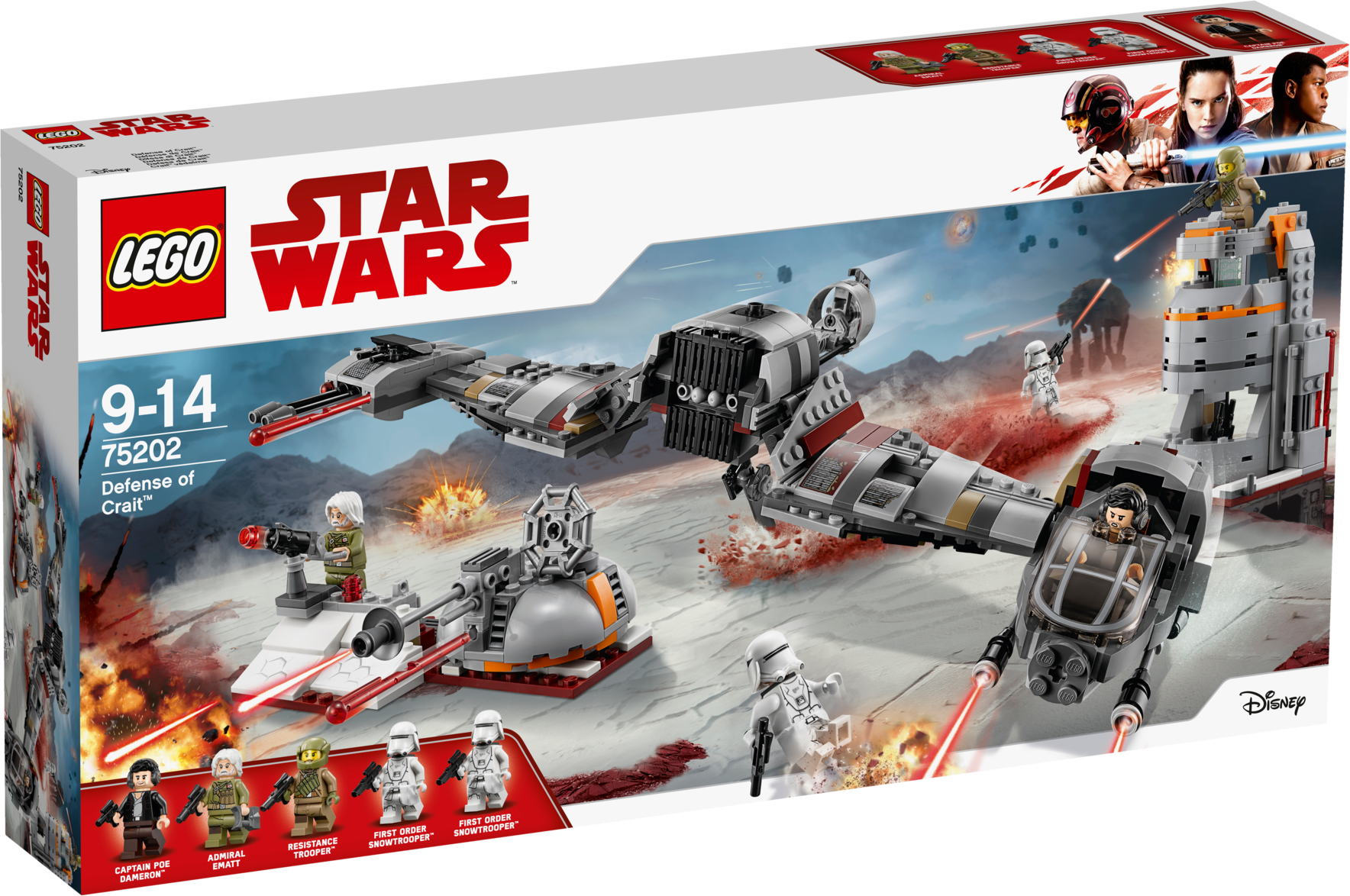 Star Wars 75202 Carver W/planet Trench ,, , Large - Lego Star Wars 75202 (1768x1174), Png Download