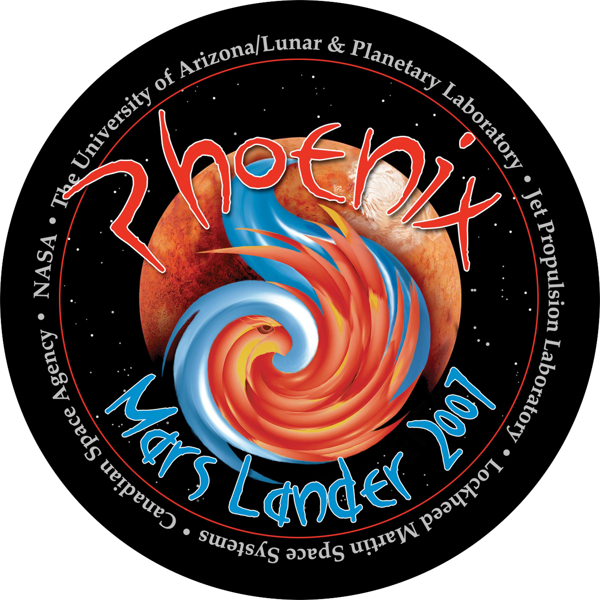 Phoenix Mission Logo - Phoenix Mars Mission Logo (2400x2400), Png Download