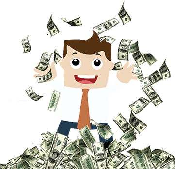 Man Sun Money Happy Face, Financial Banner, Wealth, - Finance (360x360), Png Download