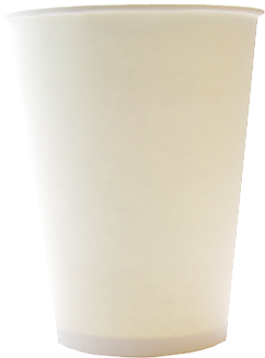 12oz Crown White Paper Hot Coffee Cups - 2dayship White Paper Hot Coffee Cups With Lids And (500x500), Png Download