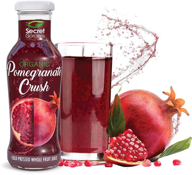 Pomegranate Juice Png - Organic Pomegranate Juice (768x606), Png Download