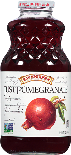 Just Pomegranate® Juice - Rw Knudsen Pomegranate (300x615), Png Download