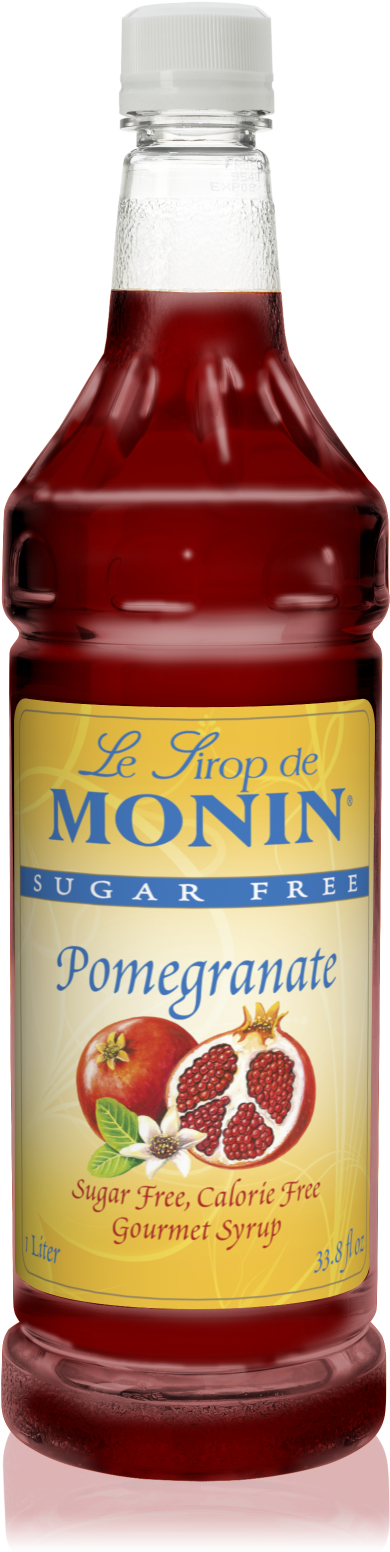 1l Sugar Free Pomegranate Syrup - Tiki Syrup (776x1552), Png Download