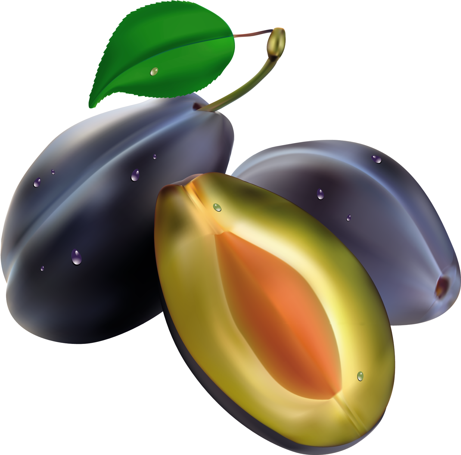 Plums Png Picture Food Drink Pinterest Clip (1670x1644), Png Download