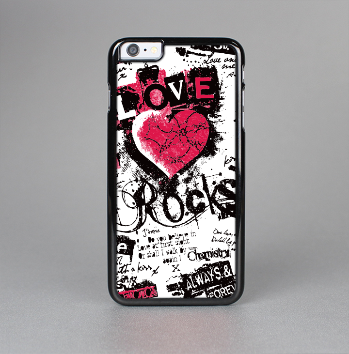 The Grunge Love Rocks Skin-sert Case For The Apple - :: 3d Image Love Rocks Iphone 4/4s :: Acc&hw (720x731), Png Download