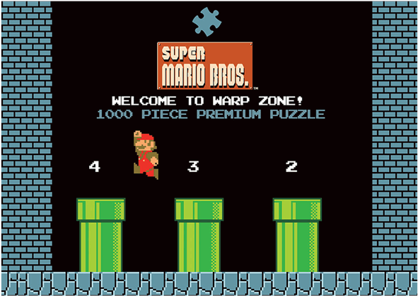 Welcome To Warp Zone Super Mario Puzzle (600x600), Png Download