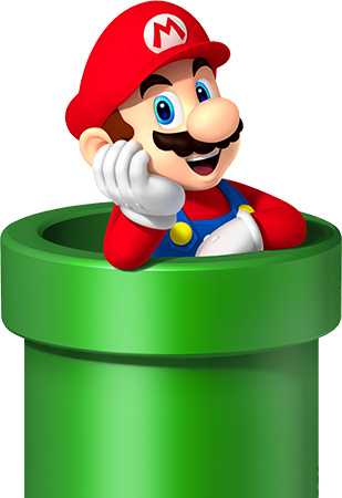 Mario Kart Pipe By Guitaratomik - Mario Coming Out Of Pipe (309x450), Png Download